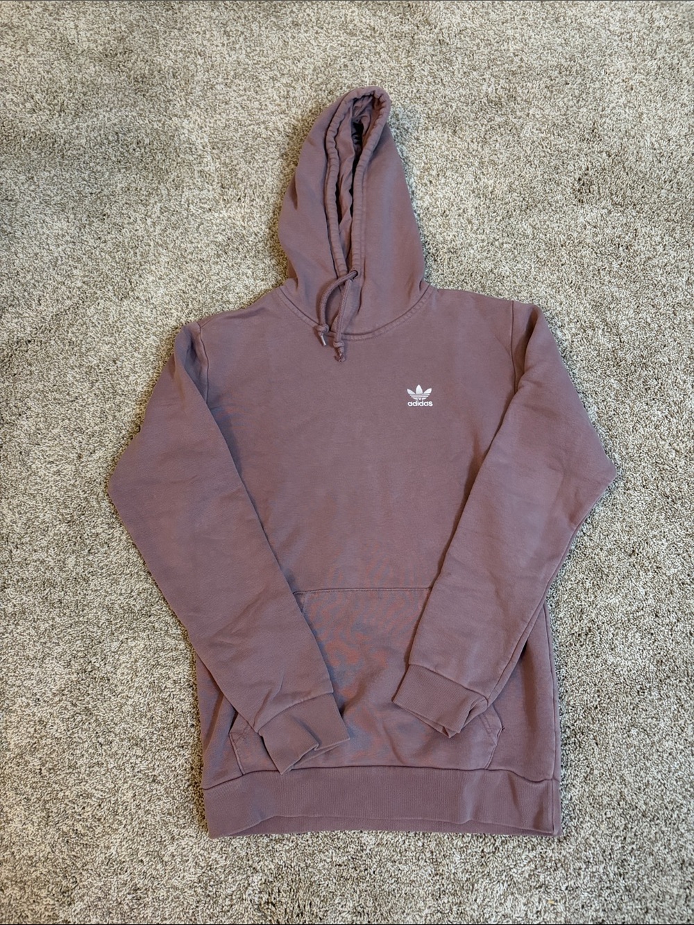 adidas Men’s Mauve Trefoil Pullover Hoodie